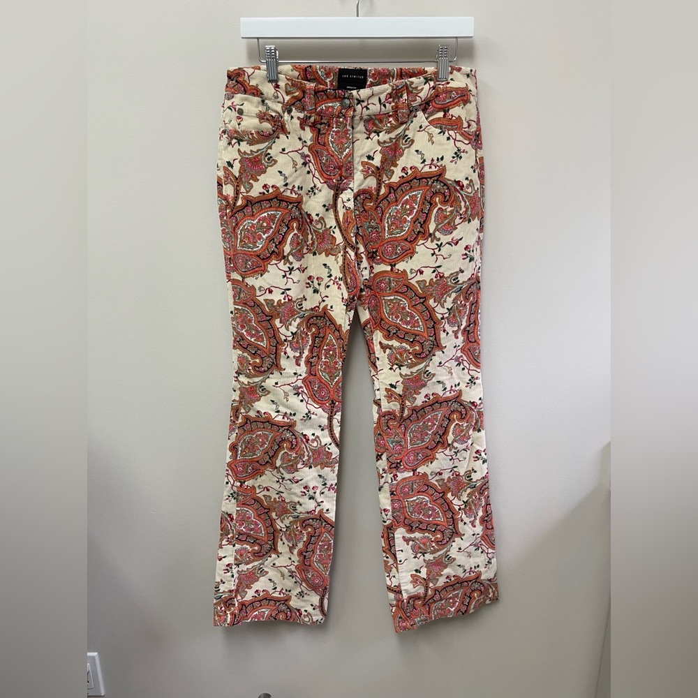 The Limited Multicolor Paisley Corduroy Pants